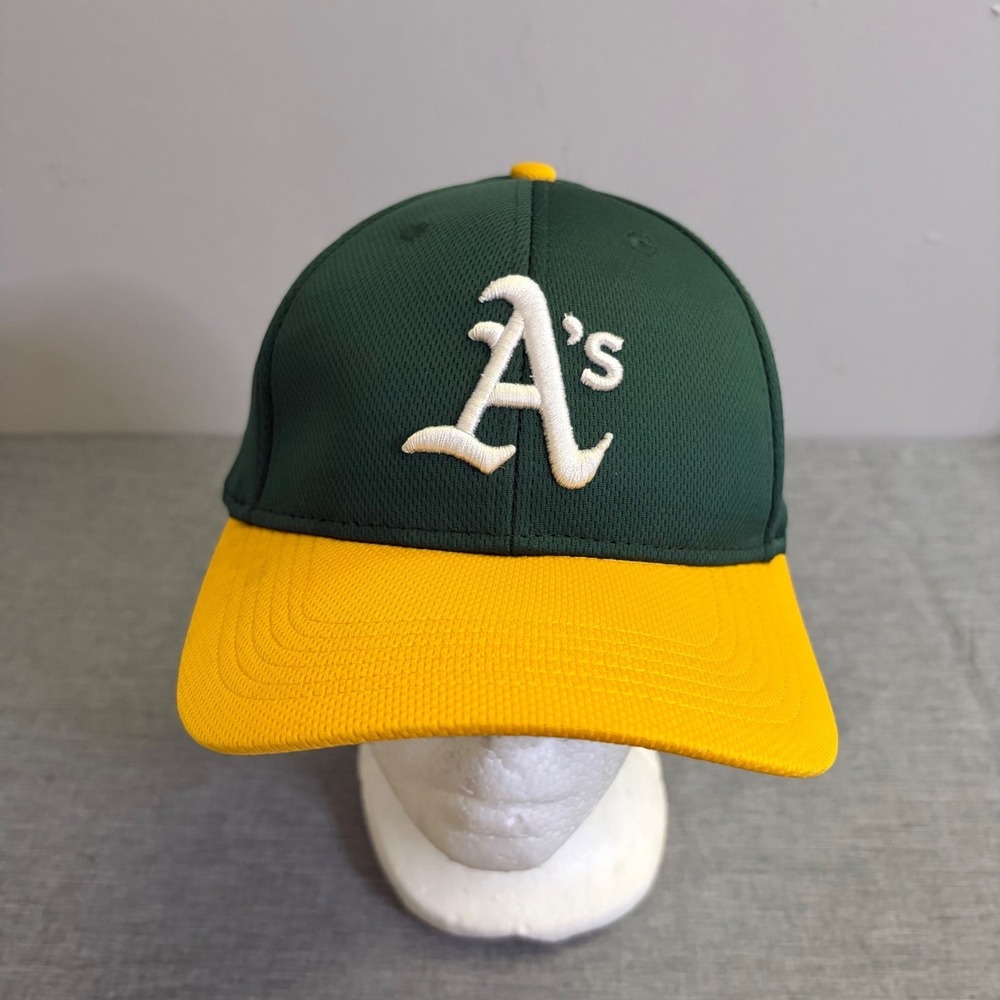 OC Sports Hat Mens OSFM Green Oakland Athletics MLB Adjustable Mesh Baseball Cap